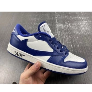 JORDAN CUSTOM SCOTT 1 AIR X X OFF-WHITE TRAVIS DM7890-101 0816